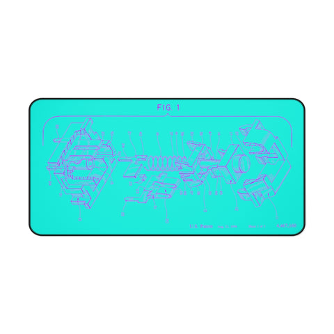 MX Patent Desk Mat - Neon (Reversed) - WutKeys